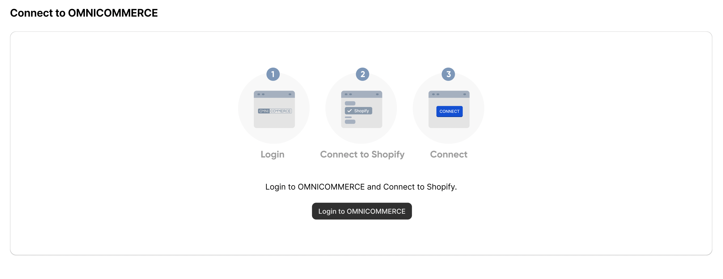 Login to OMNICOMMERCE